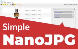 NanoJPG compression photo simple